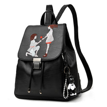 將圖片載入圖庫檢視器 JM-765 双肩包女2019新款韩版时尚学生小背包包女简约软皮潮时尚pu学院风