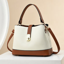 將圖片載入圖庫檢視器 JM-829 精致mini帆布撞色小水桶包女2023斜挎包时尚休闲手提单肩包