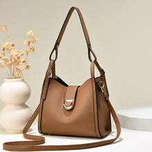 將圖片載入圖庫檢視器 JM-840 包包女2023新款荔枝纹软皮托特包休闲水桶包百搭单肩斜挎手提包