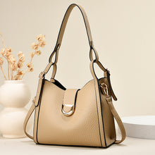 將圖片載入圖庫檢視器 JM-840 包包女2023新款荔枝纹软皮托特包休闲水桶包百搭单肩斜挎手提包