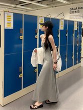 將圖片載入圖庫檢視器 JMA-990 辣妹性感红色吊带连衣裙女 夏季新款小个子修身A字裙长裙裙子