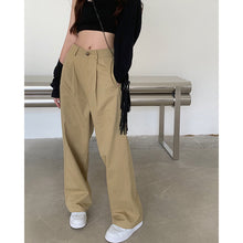 將圖片載入圖庫檢視器 JMA-477 实拍 2023秋季美式辣妹高腰直筒长裤女宽松休闲百搭阔腿工装长裤
