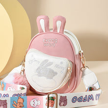 將圖片載入圖庫檢視器 JM-687 斜挎包女2023新款小巧可爱兔子儿童包包少女双肩包小女孩女童背包