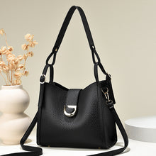 將圖片載入圖庫檢視器 JM-840 包包女2023新款荔枝纹软皮托特包休闲水桶包百搭单肩斜挎手提包