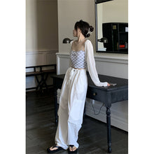 將圖片載入圖庫檢視器 JMA-706 实拍夏季街头甜心高个子大口袋工装直筒阔腿裤设计感宽松休闲裤女