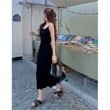 將圖片載入圖庫檢視器 JMA-039 度假鱼尾裙女早春修身长款过膝无袖吊带裙纯欲风包臀裙连衣裙长裙