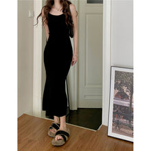 將圖片載入圖庫檢視器 JMA-039 度假鱼尾裙女早春修身长款过膝无袖吊带裙纯欲风包臀裙连衣裙长裙