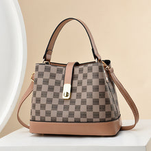 將圖片載入圖庫檢視器 JM-829 精致mini帆布撞色小水桶包女2023斜挎包时尚休闲手提单肩包