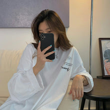 將圖片載入圖庫檢視器 CL-420 韓版衛衣女字母印花學生 上衣