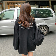 將圖片載入圖庫檢視器 CL-420 韓版衛衣女字母印花學生 上衣