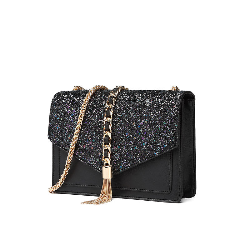 JM-411 时尚百搭链条星空限定包小包包女时尚新款洋气斜挎女包