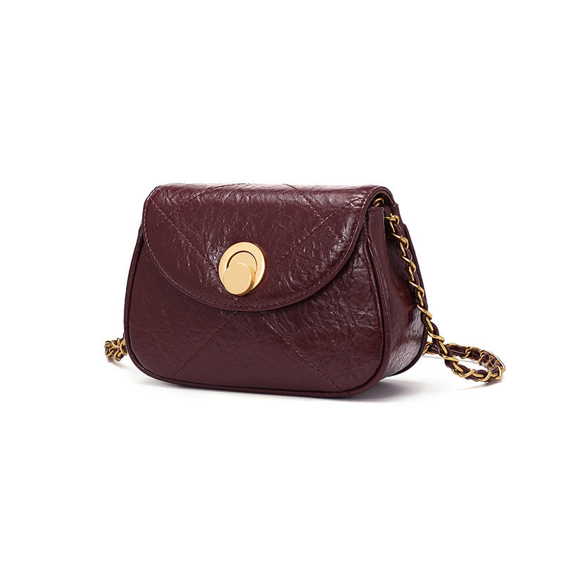 JM-424 小香风包包女 新款韩版百搭单肩斜挎包网红时尚链条菱格小方包