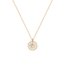 將圖片載入圖庫檢視器 JME-929 彩金项链女保色锁骨链学生森系清新网红圆环吊坠潮
