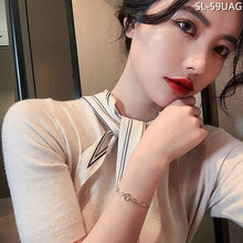 將圖片載入圖庫檢視器 JME-974 铜微镶V字手链女网红闺蜜姐妹手环ins小众韩版手饰品
