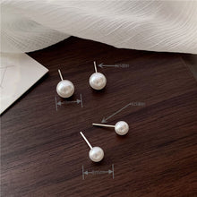 將圖片載入圖庫檢視器 JME-761 S925银针养耳洞珍珠耳钉睡觉免摘珍珠耳环高级感防过敏耳骨钉女
