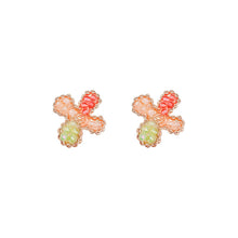 將圖片載入圖庫檢視器 JME-428 露思同款甜美春彩花朵耳钉S925银针彩色水晶小清新耳环耳饰品批发

