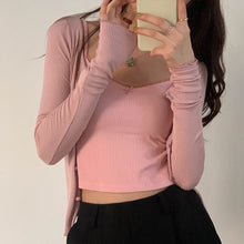 將圖片載入圖庫檢視器 JMA-003 辣妹纯欲风内搭小吊带女蝴蝶结蕾丝背心夏季黑色短款外穿无袖上衣
