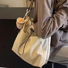 將圖片載入圖庫檢視器 JM-1464托特包上课通勤斜挎包 新款休闲大包包女时尚布包单肩包大容量
