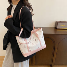 將圖片載入圖庫檢視器 JM-1285 印花包包女2024新款小众设计百搭托特包大容量时尚单肩包手提包
