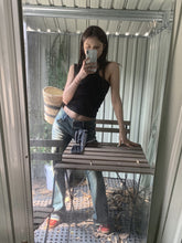 將圖片載入圖庫檢視器 LXFS8295 辣妹針織吊帶背心女夏季內搭緊身打底短款美背外穿性感 上衣
