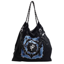 將圖片載入圖庫檢視器 JM-1398 时尚大容量复古轻便手提袋包包女 秋冬新款刺绣通勤单肩斜挎包
