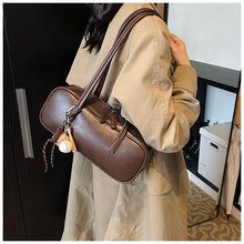 將圖片載入圖庫檢視器 JM-1420 便携手提大容量托特包女 秋冬复古时尚单肩包小众设计潮流女包
