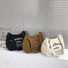 將圖片載入圖庫檢視器 JM-1188 宽带帆布大包包女包 新款洋气休闲大容量单肩斜挎包洋气托特包
