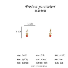 將圖片載入圖庫檢視器 JME-972 s925银针耳环 新品潮牛年本命年耳环女耳环韩国气质网红同款
