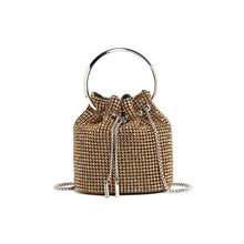 將圖片載入圖庫檢視器 JM-1035 晚宴包钻包2024春季新款时尚链条镶钻单肩斜跨水桶包批发
