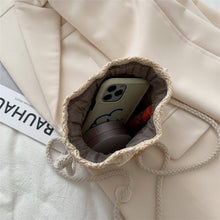 將圖片載入圖庫檢視器 JM-1216 编织包包女包新款潮夏草编可爱ins水桶包个性少女单肩斜挎包
