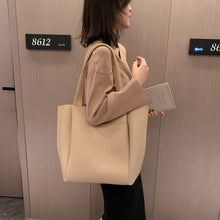 將圖片載入圖庫檢視器 JM-1425 新款包包女单肩包气质通勤包软皮时尚百搭手提托特包
