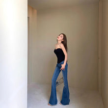 將圖片載入圖庫檢視器 JMA-1043 辣妹性感抹胸黑色小背心裹胸女装夏季外穿显瘦无肩带内搭短款上衣
