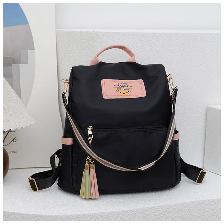 JM-1187 牛津布双肩包超火百搭防盗三用包韩版大容量休闲旅行书包单肩包