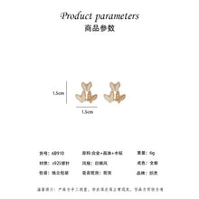 將圖片載入圖庫檢視器 JME-072 S925银针网红韩范耳环女耳饰ins设计锆石蝴蝶耳钉贝壳蝴蝶淑女范
