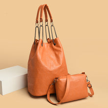 將圖片載入圖庫檢視器 JM-1217新款托特子母包女士大包容量纯色手提单肩包手提大包
