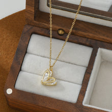 將圖片載入圖庫檢視器 JME-1041 新款简约设计微镶锆石爱心锁骨链项链女日韩极简风小巧桃心项饰潮
