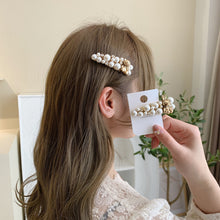 將圖片載入圖庫檢視器 JME-1006 韩国新品珍珠兔耳朵小熊侧边女生发夹少女气质bb夹刘海夹鸭嘴夹潮
