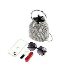 將圖片載入圖庫檢視器 JM-1035 晚宴包钻包2024春季新款时尚链条镶钻单肩斜跨水桶包批发
