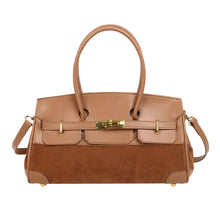 將圖片載入圖庫檢視器 JM-1396 复古高级质感软皮包包女 新款大容量通勤单肩腋下包手提凯莉包
