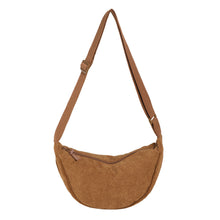 將圖片載入圖庫檢視器 JM-1220 春秋新款U家男女装灯芯绒挎包饺子包防水单肩包时尚轻便包包
