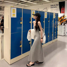 將圖片載入圖庫檢視器 JMA-990 辣妹性感红色吊带连衣裙女 夏季新款小个子修身A字裙长裙裙子
