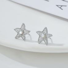 將圖片載入圖庫檢視器 JME-1047 S925银针简约设计不规则海星耳钉女日韩新款个性百搭耳饰源头工厂
