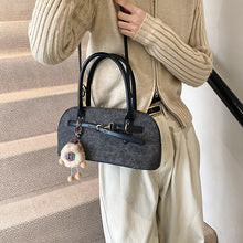 將圖片載入圖庫檢視器 JM-1401 复古休闲包包女包 新款秋冬季时尚牛仔布女士手提枕头包
