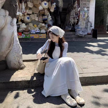 將圖片載入圖庫檢視器 JMA-840 实拍实价 春夏小清新甜美白色吊带连衣裙百搭内搭约会初恋裙
