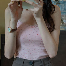 將圖片載入圖庫檢視器 JMA-003 辣妹纯欲风内搭小吊带女蝴蝶结蕾丝背心夏季黑色短款外穿无袖上衣
