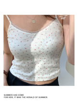 將圖片載入圖庫檢視器 JMA-003 辣妹纯欲风内搭小吊带女蝴蝶结蕾丝背心夏季黑色短款外穿无袖上衣
