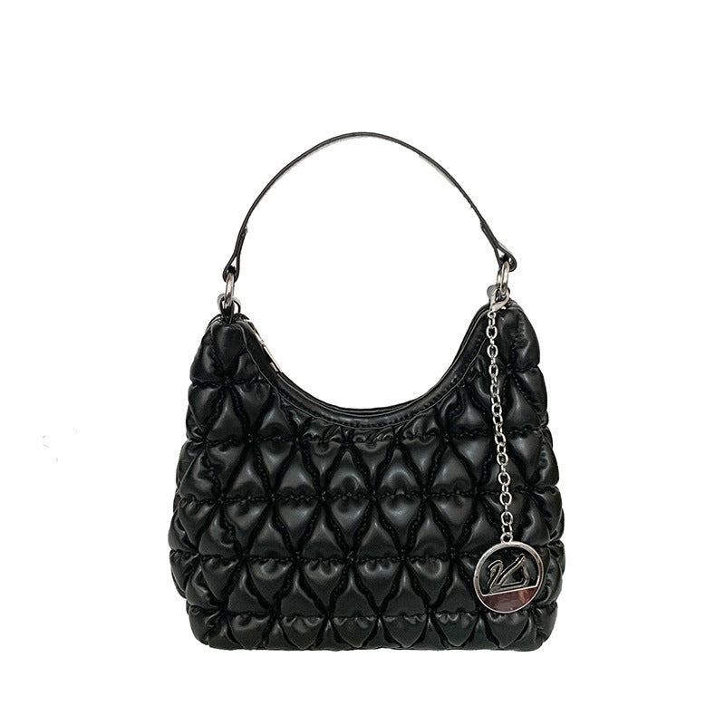 JM-1194 秋冬流行款时尚简约菱格单肩女包托特包高级感女包