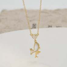 將圖片載入圖庫檢視器 JME-1049 真金电镀镶锆石气质锁骨链女小众设计感天然贝母海豚吊坠项链批发
