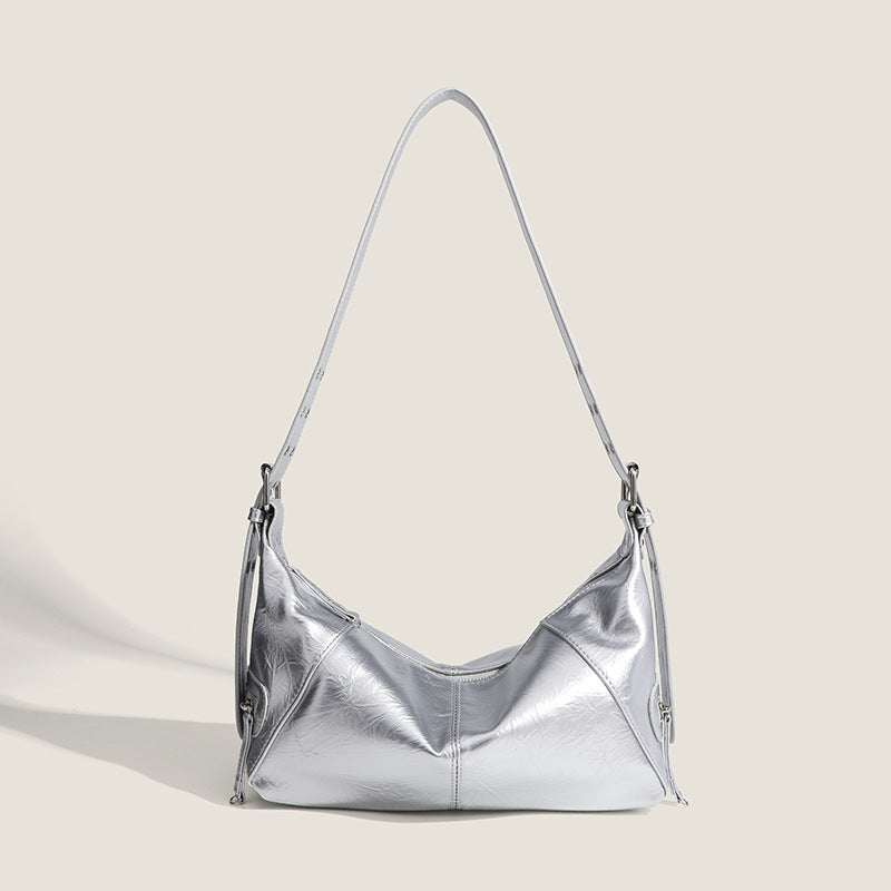 JM-1039 2024新款法棍腋下包个性辣妹潮酷风单肩包简约百搭休闲女包包潮