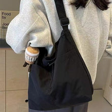 將圖片載入圖庫檢視器 JM-1464托特包上课通勤斜挎包 新款休闲大包包女时尚布包单肩包大容量
